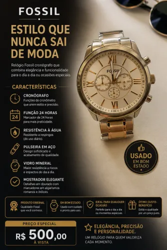 Relógio BULOVA/ CITIZEN/FOSSIL/FESTINA