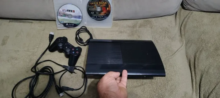 PS3 completo funcionando com controle original 