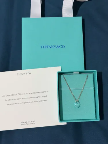 Colar Tiffany&co full heart azul Tiffany