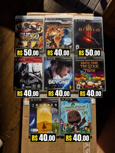 Lote jogos PS3 originais 