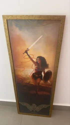 Quadro mulher maravilha 