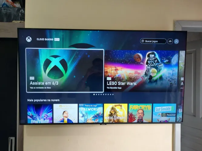 Smart TV LED Samsung 43 Pol - XBOX INTEGRADO / JOGOS XBOX NA TV