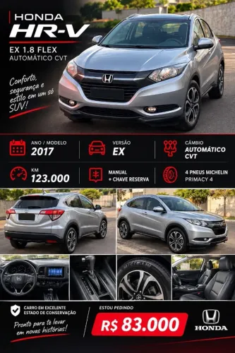 Honda HR-V EX 1.8 Flexone 16V 5P Aut. 2017