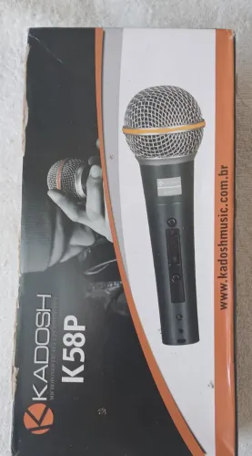 MICROFONE COM FIO K58P KADOSH DINÃMICO CARDIÓIDE