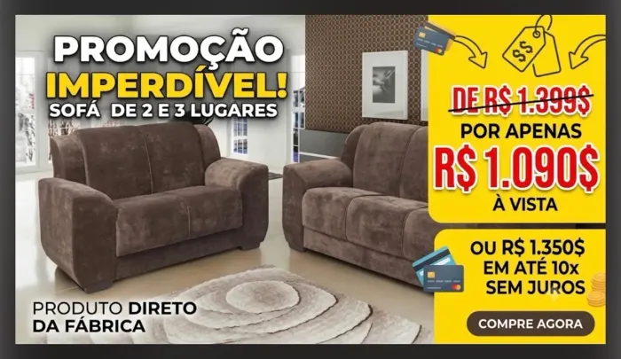 Sofá direto da fábrica somos de Linhares