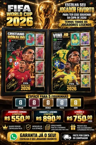 Tenha esse suvenir incrível em sua casa ou presenteie um fanático por Futebol