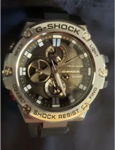 Relógio casio g-shock gst-b100 solar