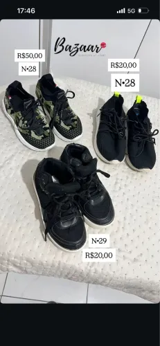 Sapatos (podendo fazer lotinho ou não)