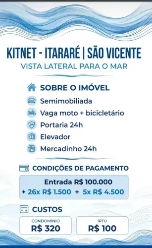 KITINETE EM SAO VICENTE, ITARARE SÃO VICENTE SP