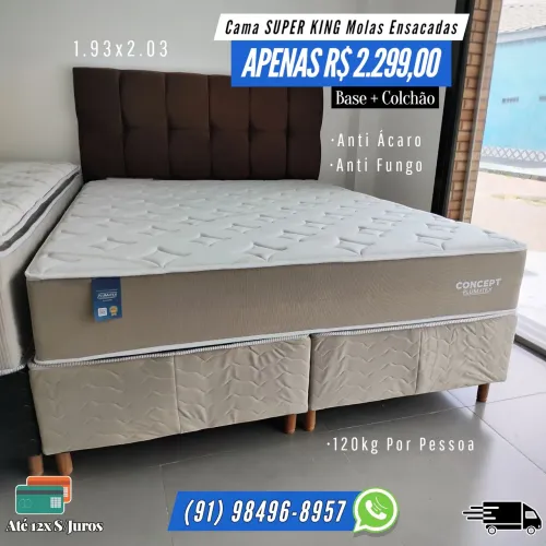 CAMA SUPER KING MOLAS ENSACADAS OFERTA