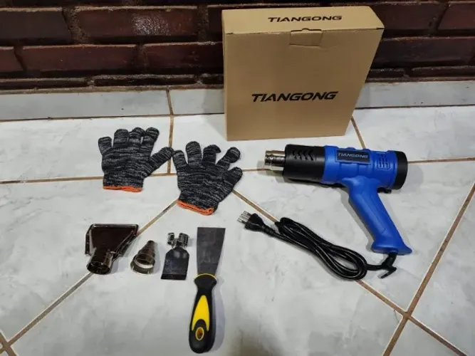 Soprador Térmico 2000w Temperatura Ate 600 C 8 Acessórios