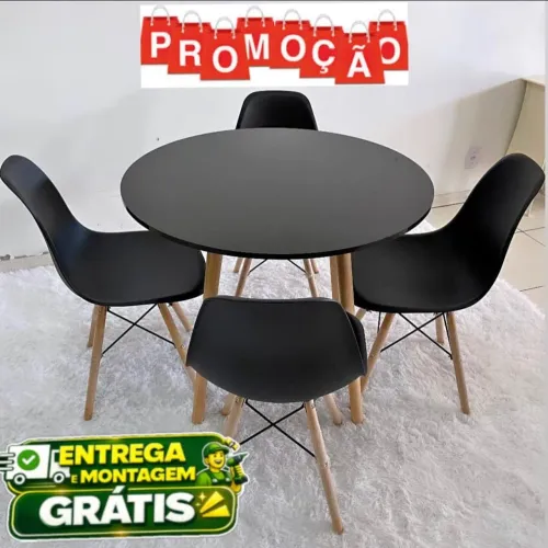 Mesa de jantar redonda Lívia 