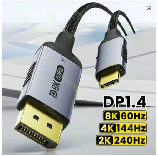 Cabo USB-C para DisplayPort 1.4 (Bidirecional)