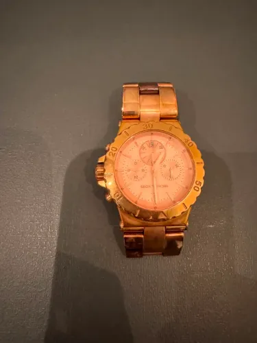 Relógio Michael Kors Ouro Rosa / Rosé Chronograph Original