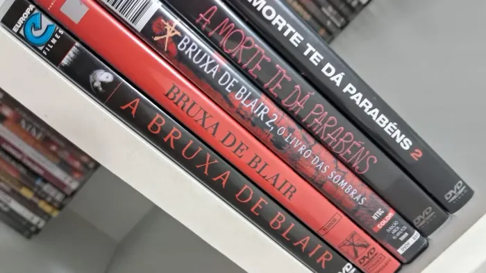 Lote 5 dvds trilogia bruxa de Blair + a morte te da parabéns 1 e 2