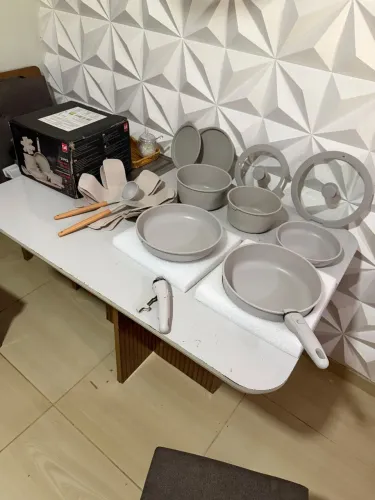 Kit 17 peças conjunto de panelas NOVO