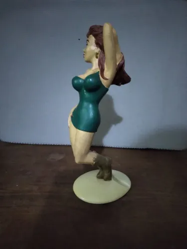 Vintage suporte lata de cerveja pin up