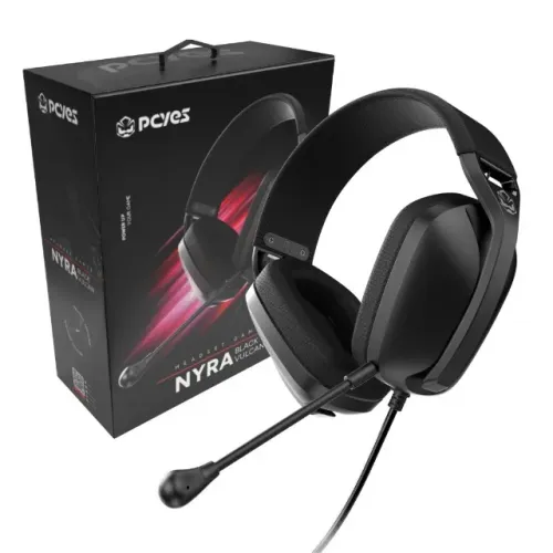 Headset Gamer Nyra Black Vulcan P2 Microfone Destacável Pcyes - Hgnybv *ENTREGA GRÁTIS*
