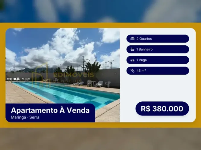 Venha conhecer este apartamento no Maringá: quintal e lazer à sua porta!