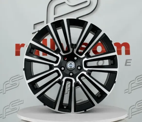 Jogo de Roda Volvo XC-90 Preto Semi-Brilho Diamantado 5x108 - 21x9 Offset 45 