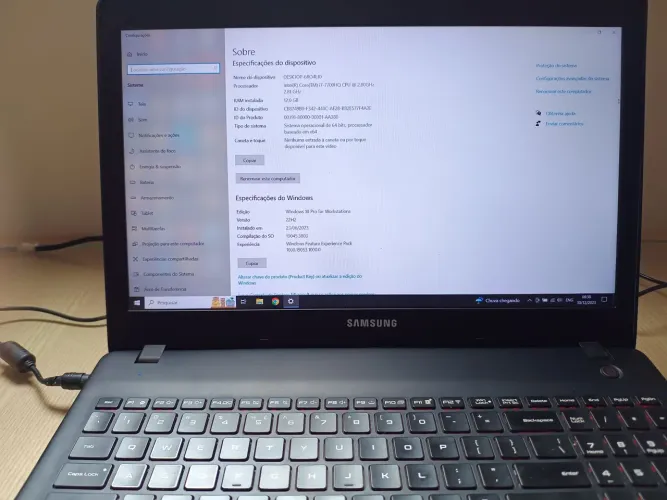 Notebook Gamer Samsung Odissey Core I7