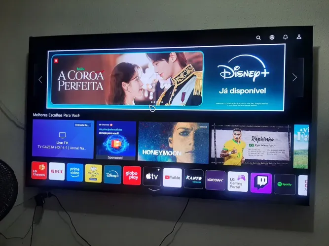 TV LG smart 75 polegada comando de voz no controlo com muitas tecnologia estado de Nova