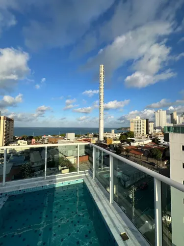 Aluguel de Cobertura Duplex Mobiliada com vista mar 