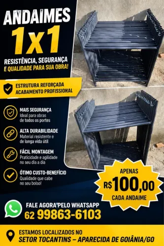 Vendo andaimes 1x1 na chapa 14# novos 