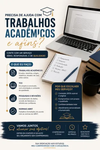 Suporte para Trabalhos Acadêmicos (TCC, artigos e etc.) 