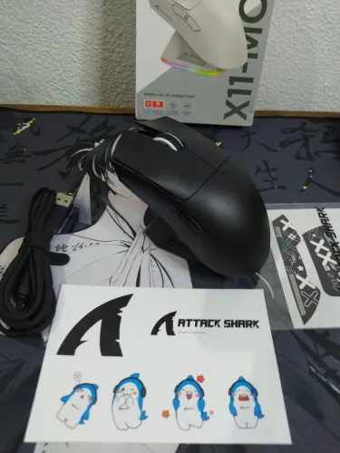Mouse gamer Attack shark x11+ Dock