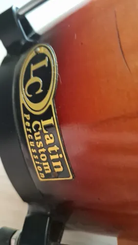 PROMOÇÃO - Bongô 6"&7" Argentino difícil achar - LC Latin Custom Percussion (pele animal) 