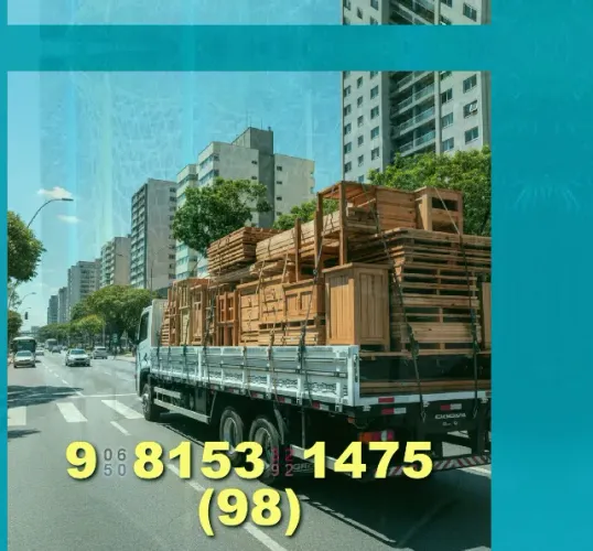 Carreto/Mudança rápido e seguro, com ajudantes e equipamentos modernos