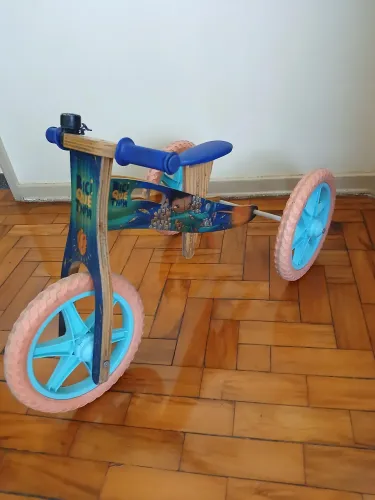 Bicicleta Biciquetinha De Madeira