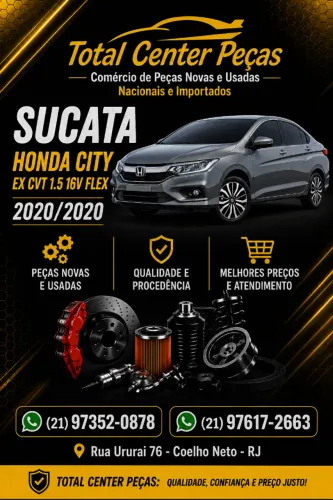 PEÇAS SUCATA HONDA CITY 2020
