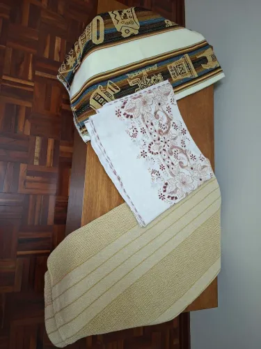 3 Forros de Mesa - Quadrada (1,00 x 1,00 até 1,10 x 1,10)