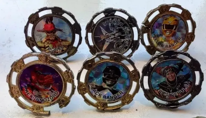 lote 11 spin vintage mighty morphin power rangers anos 90