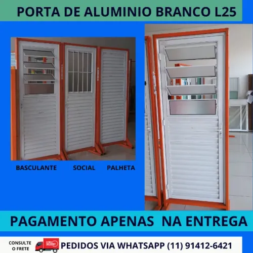 Porta Palheta 210x0,70-branca L25 esq/dir- pagamento na entrega frete ac