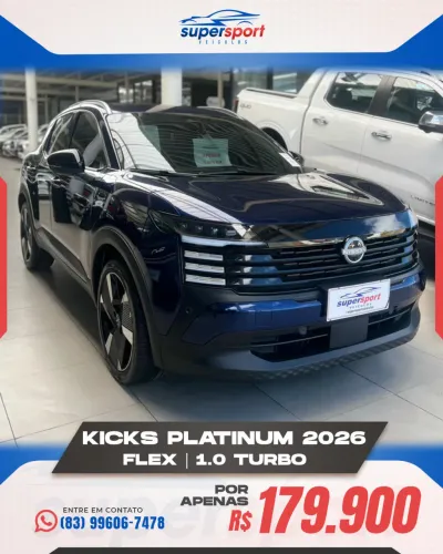 Nissan Kicks 1.0 Turbo Platinum 2026