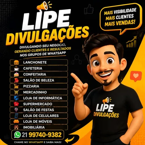 Divulgações em redes sociais