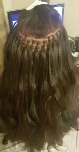 Colocação de mega hair nó italiano promoção