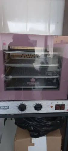 Forno Turbo Eletrico Fast Oven Prp-004 Plus Digital Preto 127V Progas com bancada e capa