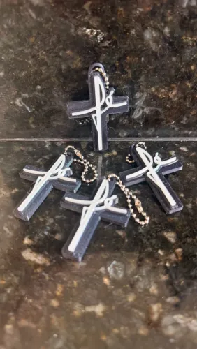 Kit 10 chaveiros religioso Fé.
