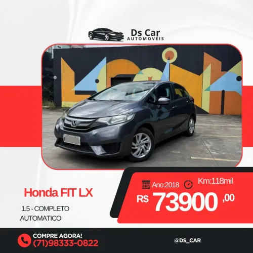 Honda Fit LX 1.5 Flexone 16V 5P Aut. 2018