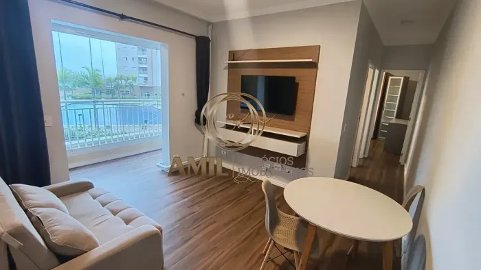 RA Amil imobiliária Aluga Apartamento Mobiliado Condomínio Floradas Arboville, 52m², Jacar