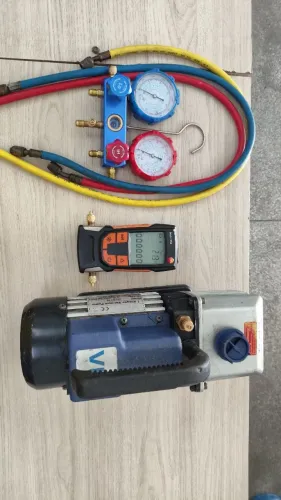 Vacometro Testo, bomba de vácuo, man