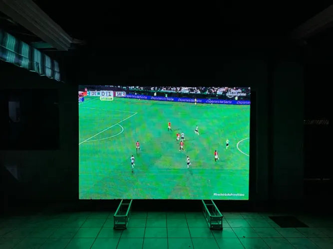 Painel de led P5.9 outdoor completo 18 mts 