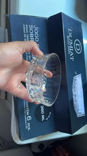 Jogo de Bowl de vidro para sobremesa com 6 peças 260ml