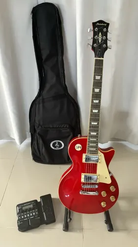 Guitarra Les Paul Strinberg LPS230 Wine Red + Zoom Pedal Zoom G1X Four + Capa Brinde!