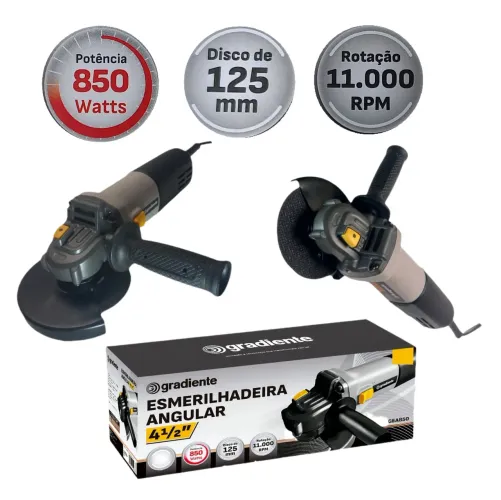 Esmerilhadeira/Lixadeira 850W-110V C/ Disco (nova)
