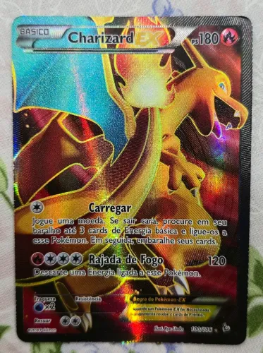 Carta NM Pokémon Charizard EX 100/106 Full Art XY Flashfire 2014